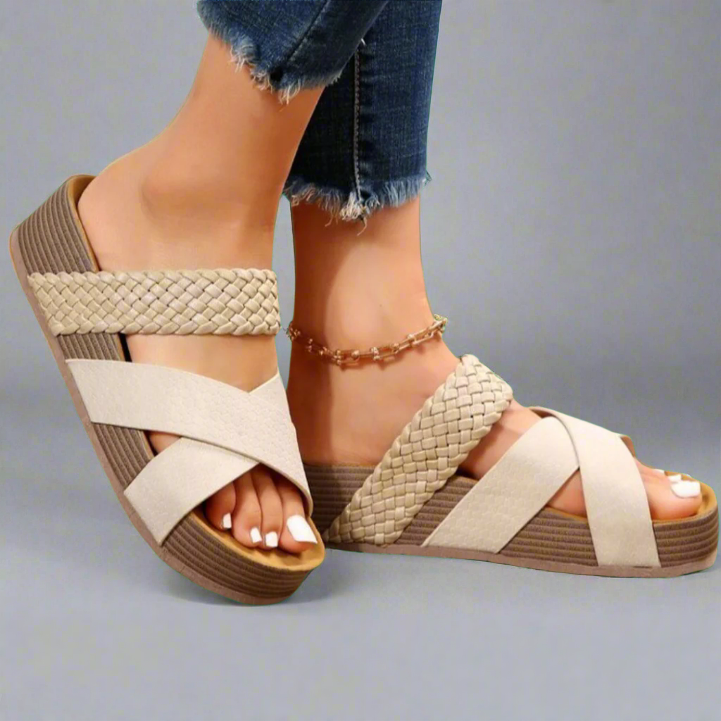 Sophie | Chic and Cozy Wedge Sandals