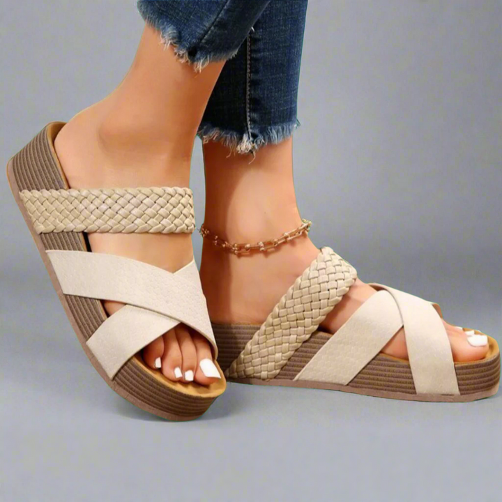 Sophie | Chic and Cozy Wedge Sandals
