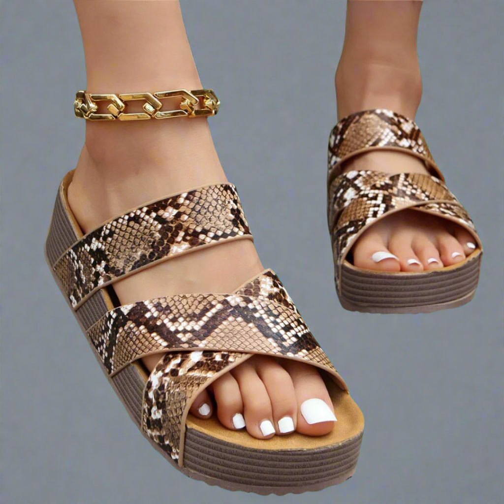 Sophie | Chic and Cozy Wedge Sandals