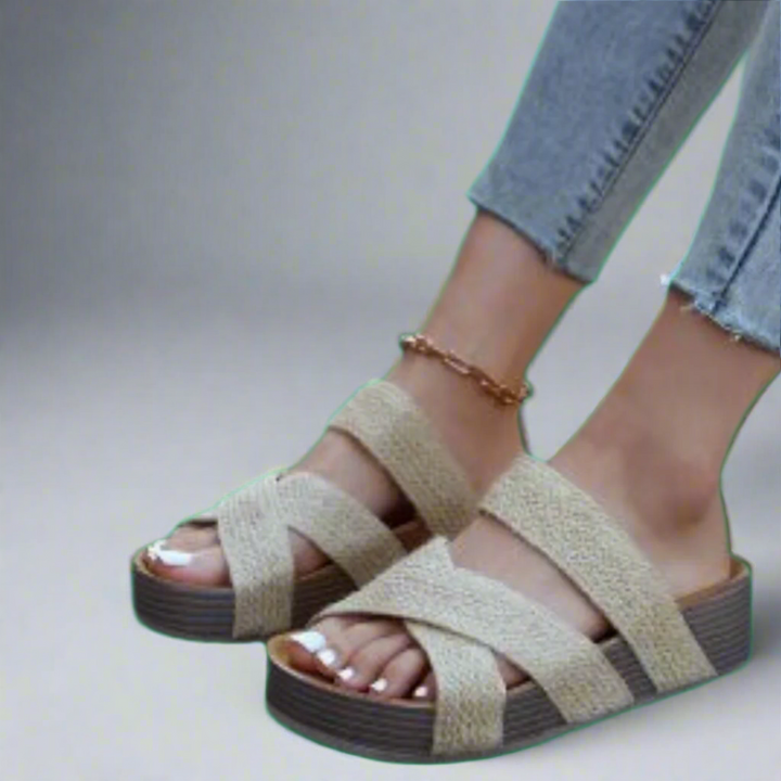 Sophie | Chic and Cozy Wedge Sandals