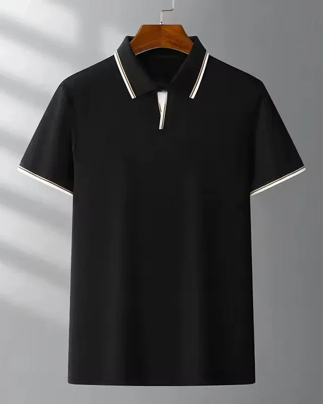Luxury Silk Polo Shirt