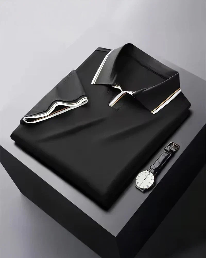 Luxury Silk Polo Shirt