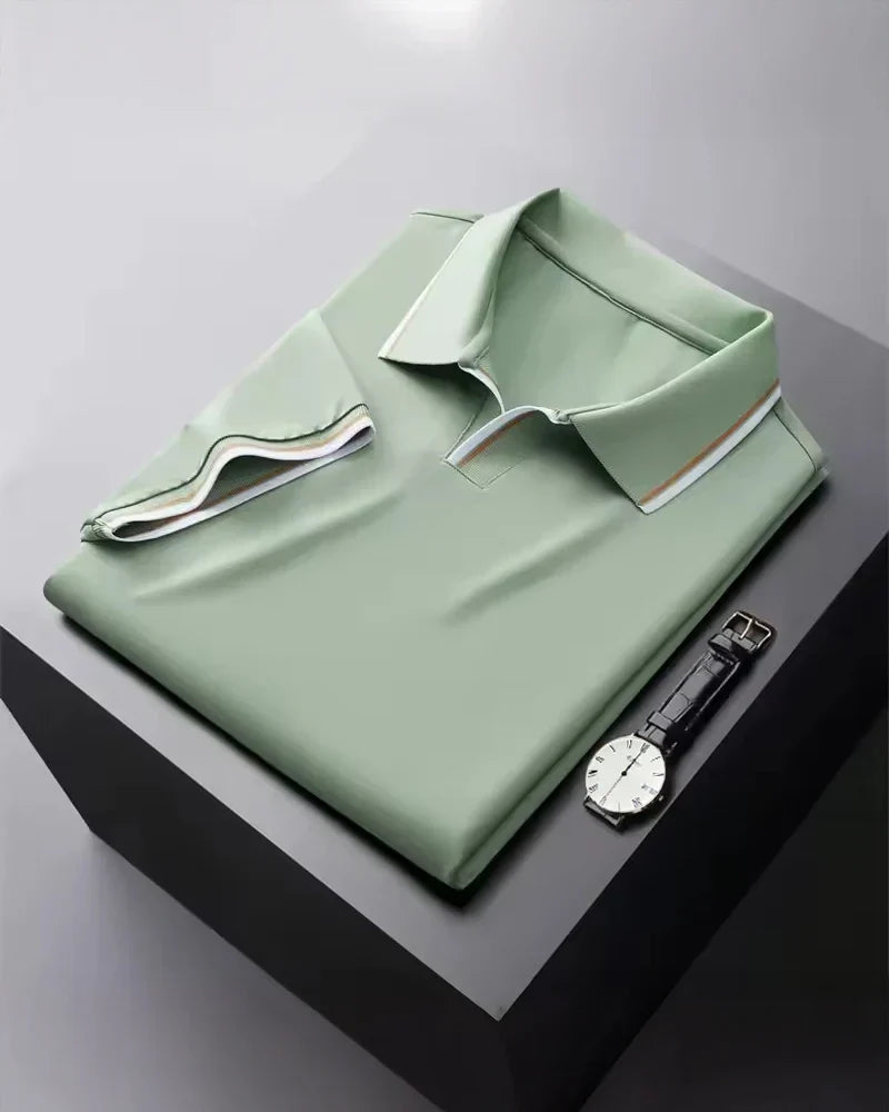 Luxury Silk Polo Shirt