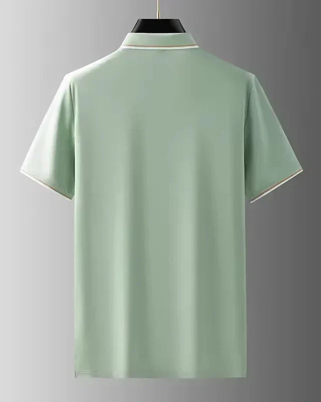 Luxury Silk Polo Shirt