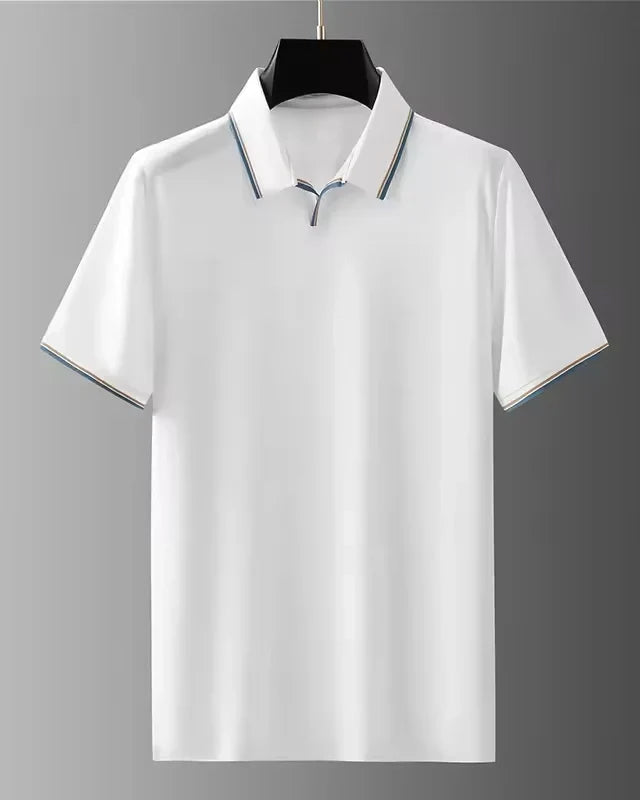 Luxury Silk Polo Shirt