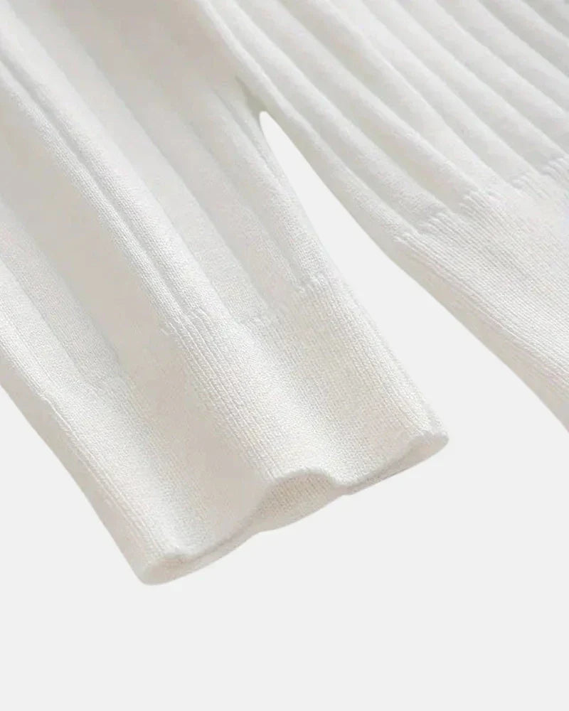 Ribbed Polo Sweatshirt by Hampton