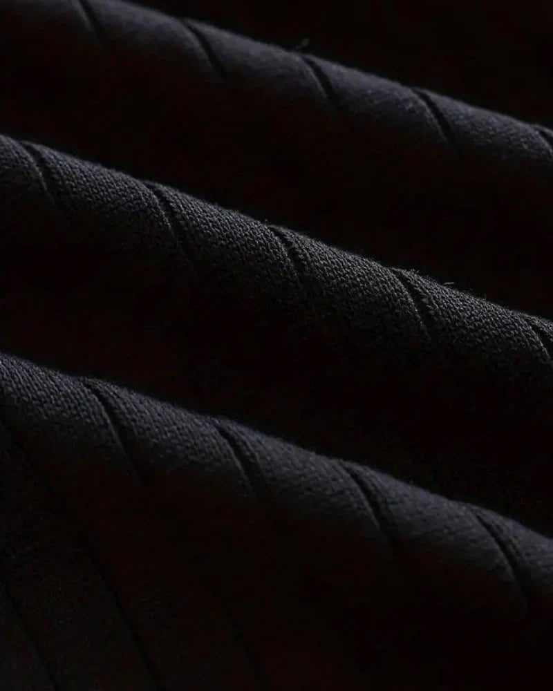Ribbed Polo Sweatshirt by Hampton
