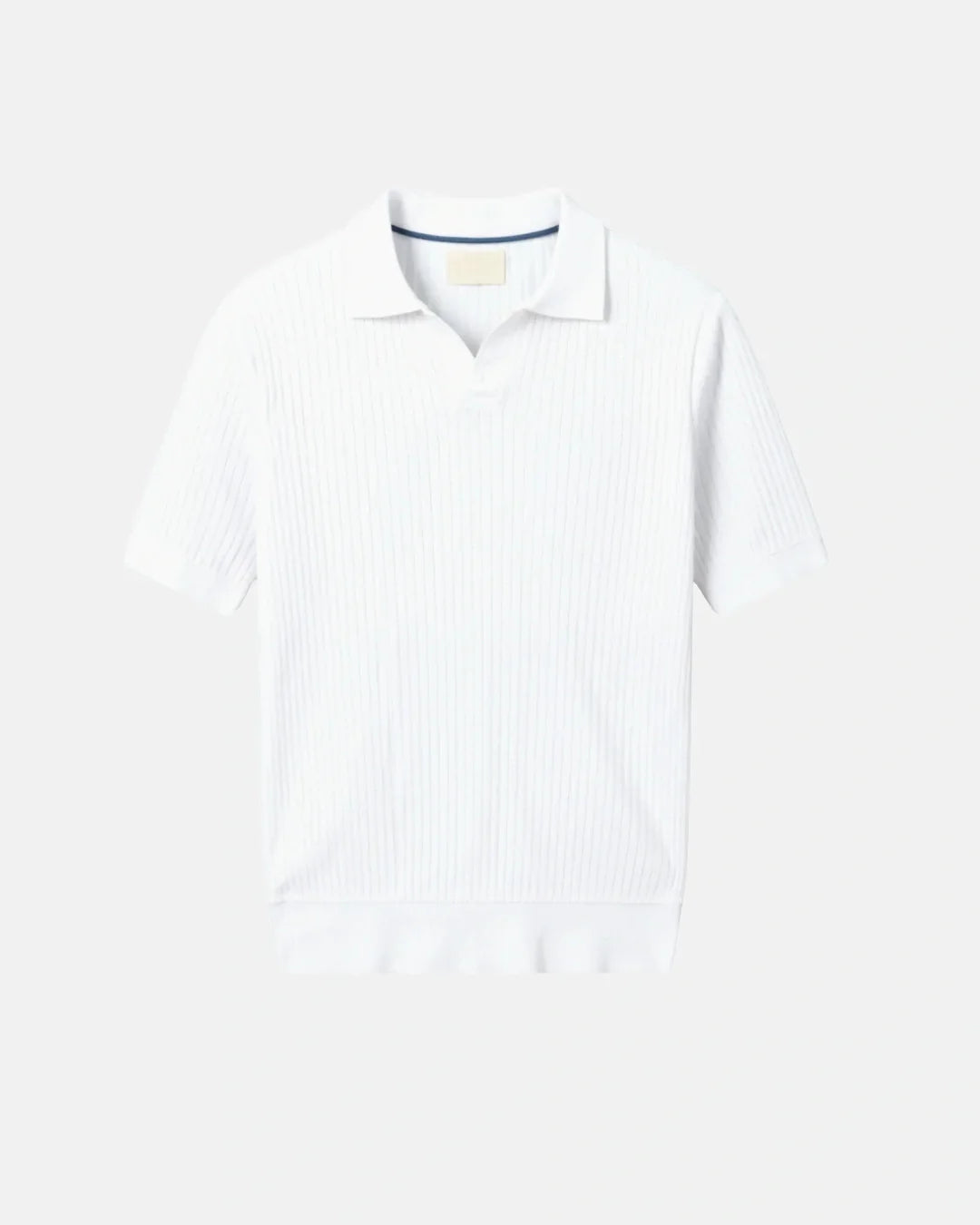Textured Cotton Polo Shirt