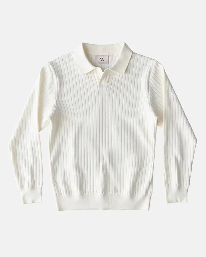 Ribbed Polo Sweatshirt by Hampton