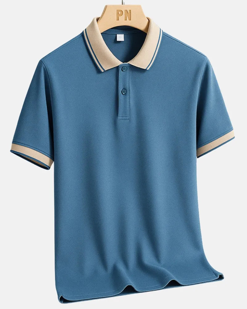Two-Tone Trim Polo Shirt