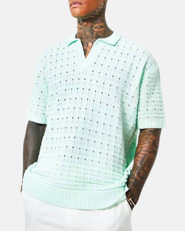 Santorini Knit Polo Shirt