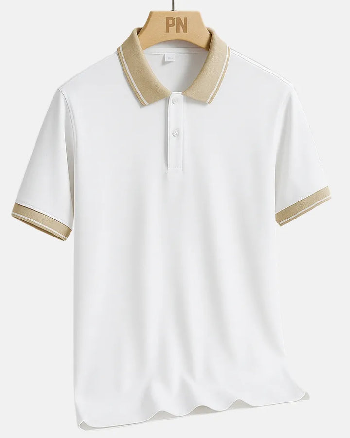 Two-Tone Trim Polo Shirt