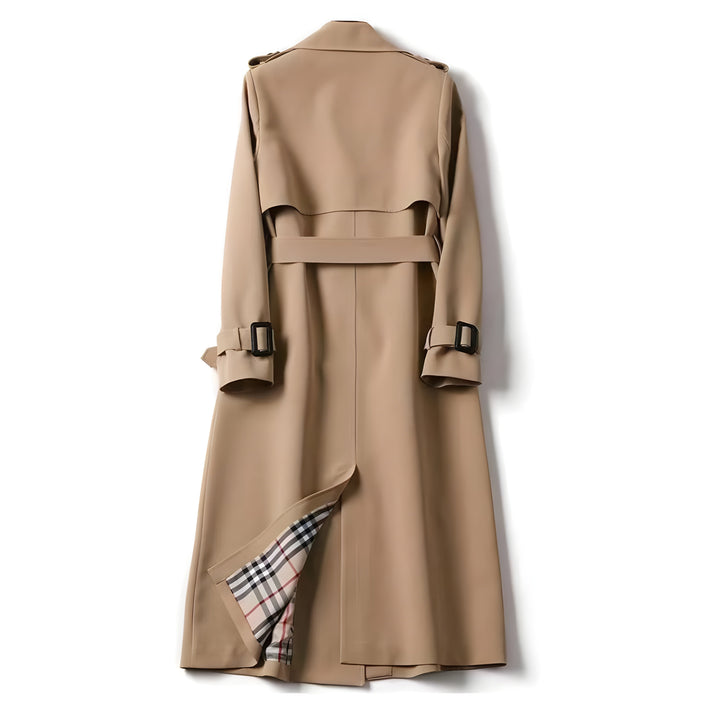 Ivory Saige Elegant Trench Coat with Timeless Style
