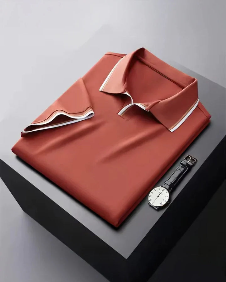 Luxury Silk Polo Shirt