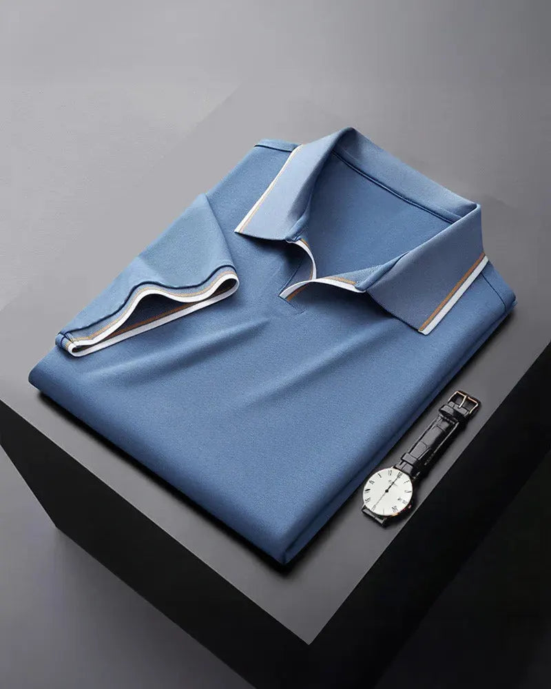 Luxury Silk Polo Shirt