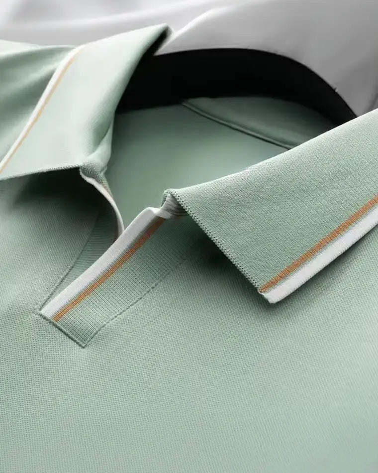 Luxury Silk Polo Shirt