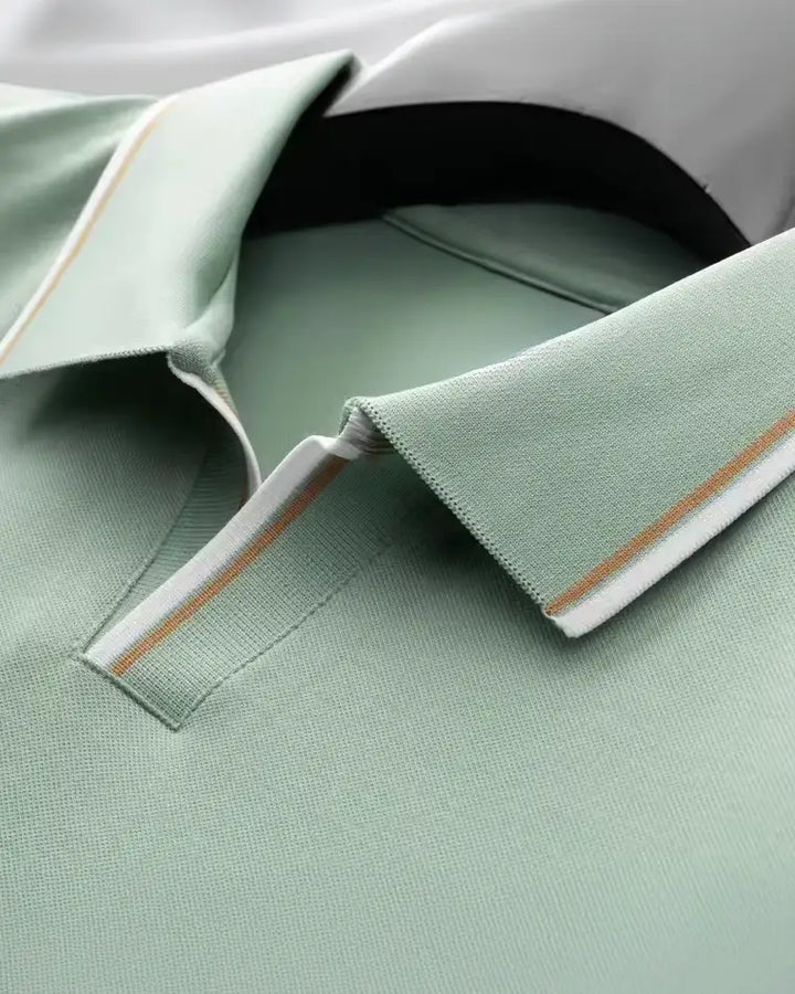 Luxury Silk Polo Shirt