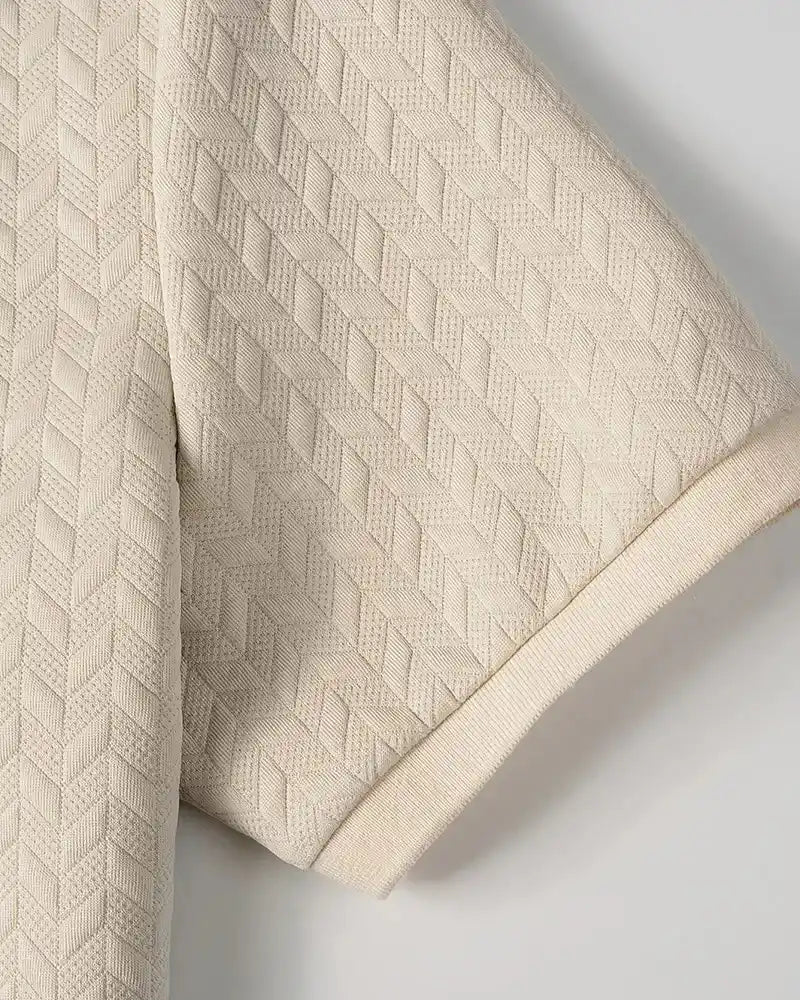 Textured Jacquard Polo