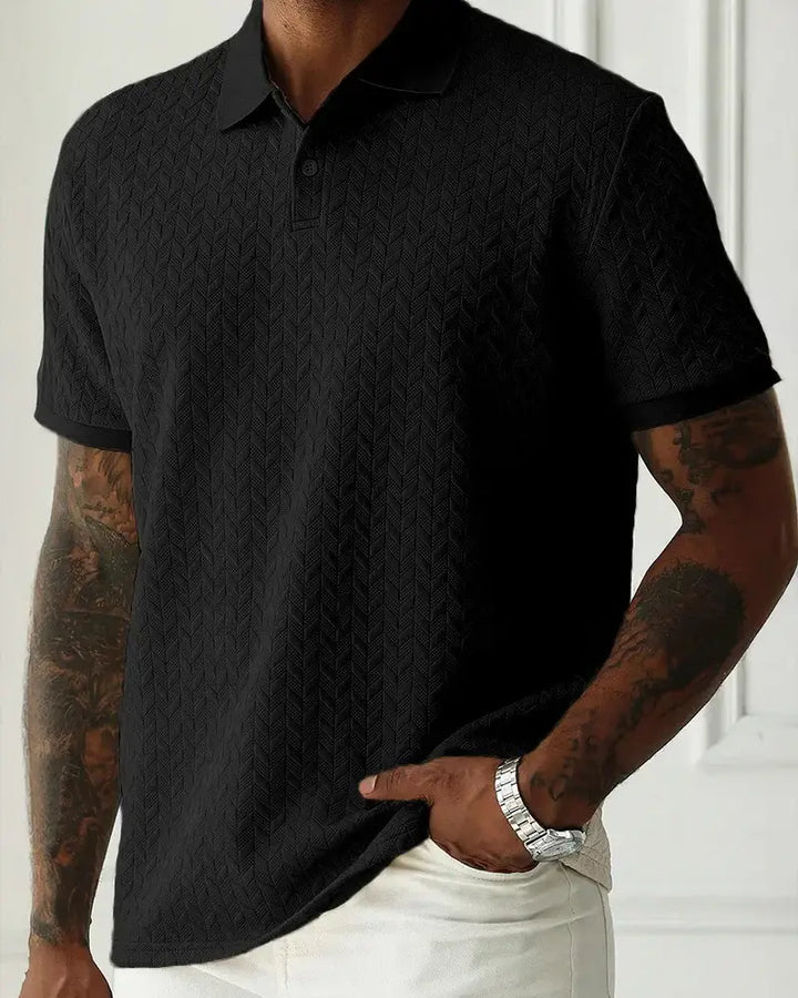 Textured Jacquard Polo