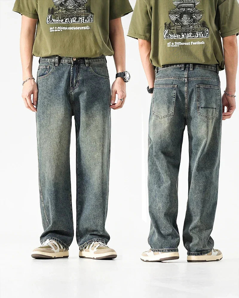 Sturdy Washed Denim Jeans