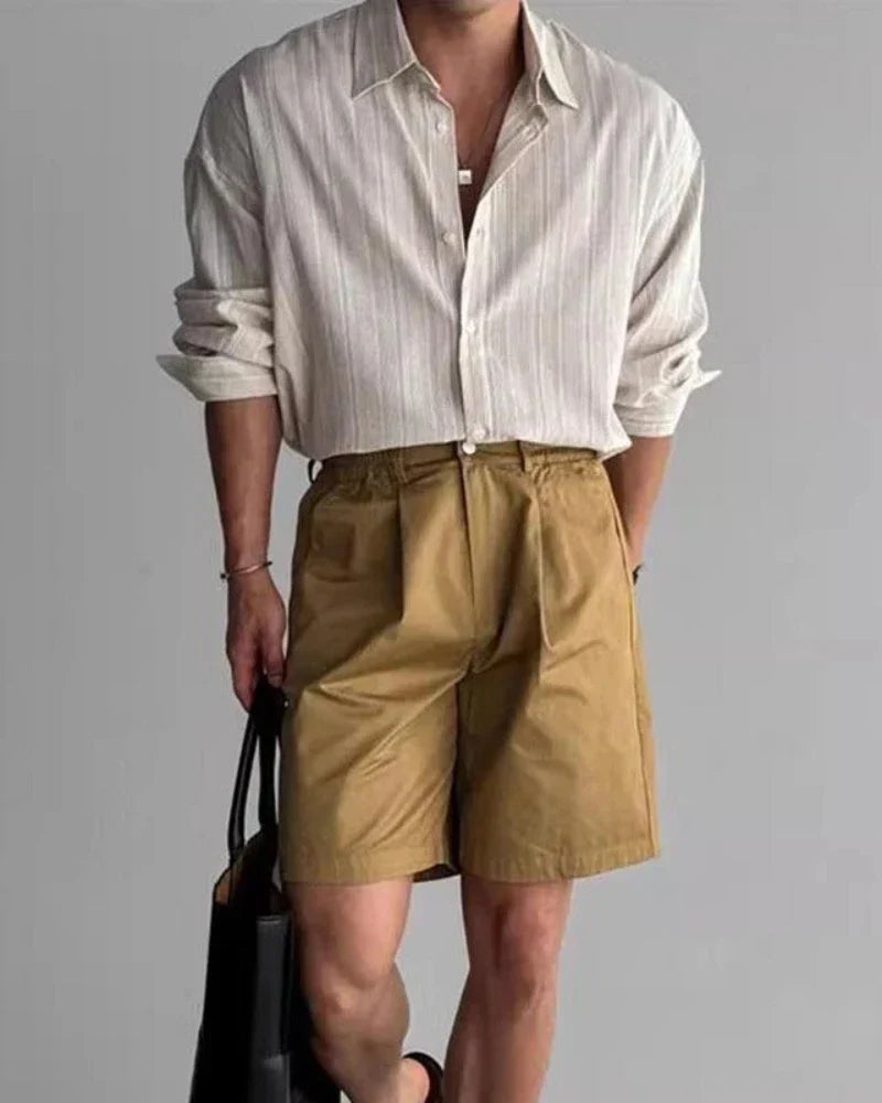 Vittore Striped Cotton Dress Shirt