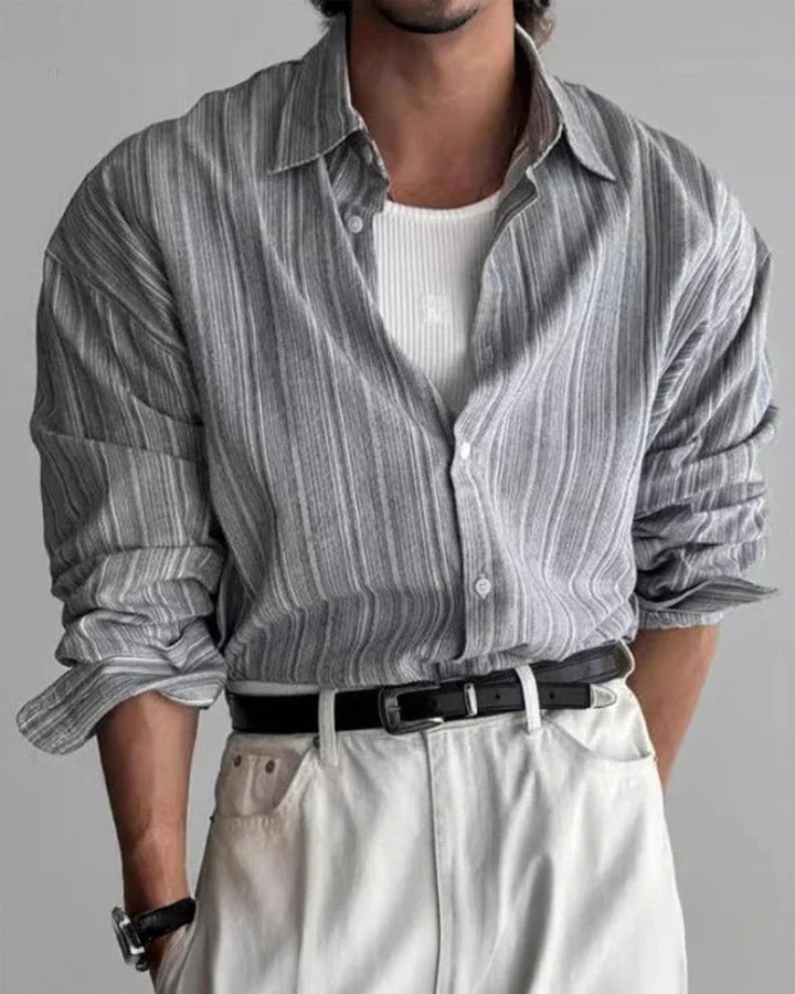 Vittore Striped Cotton Dress Shirt