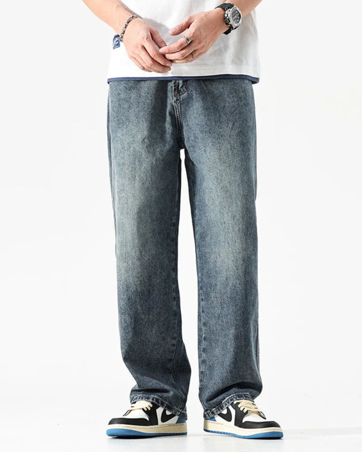 Sturdy Washed Denim Jeans
