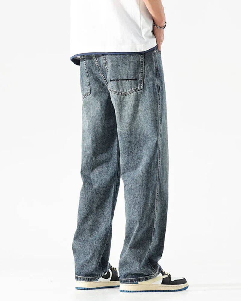 Sturdy Washed Denim Jeans