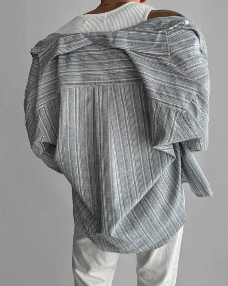 Vittore Striped Cotton Dress Shirt