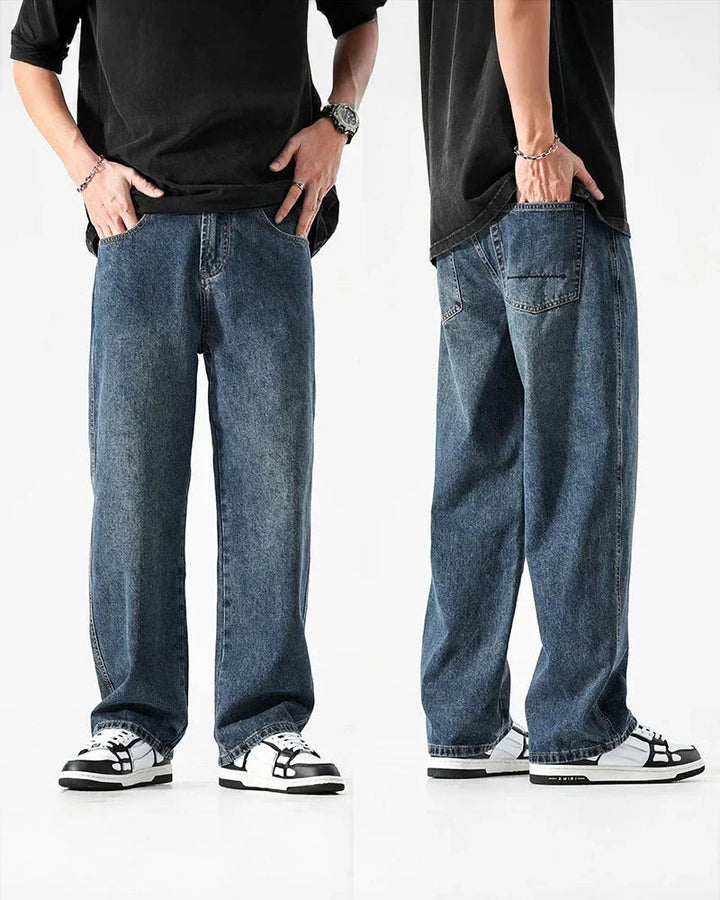 Sturdy Washed Denim Jeans