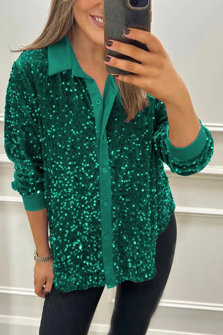 Giulia | Shimmering Sparkle Top