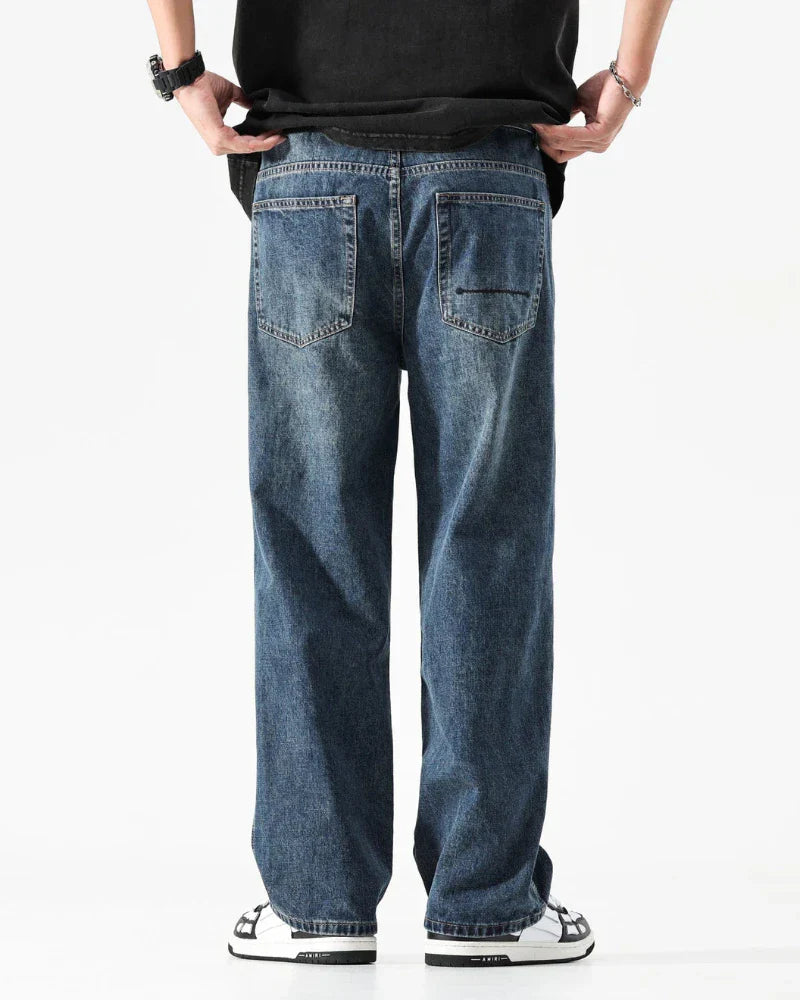 Sturdy Washed Denim Jeans