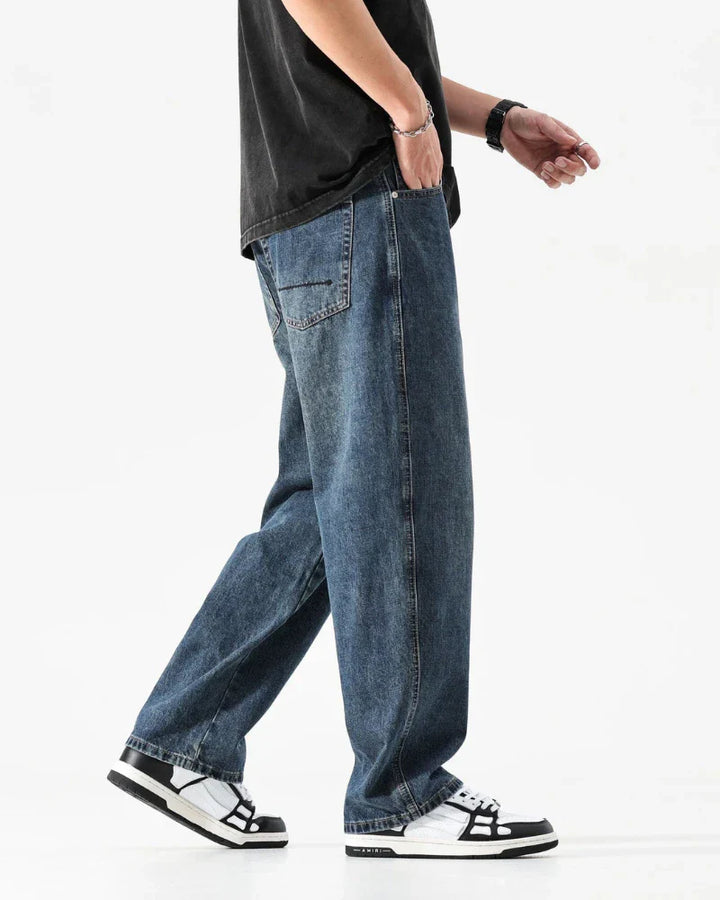 Sturdy Washed Denim Jeans