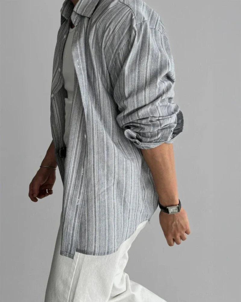 Vittore Striped Cotton Dress Shirt