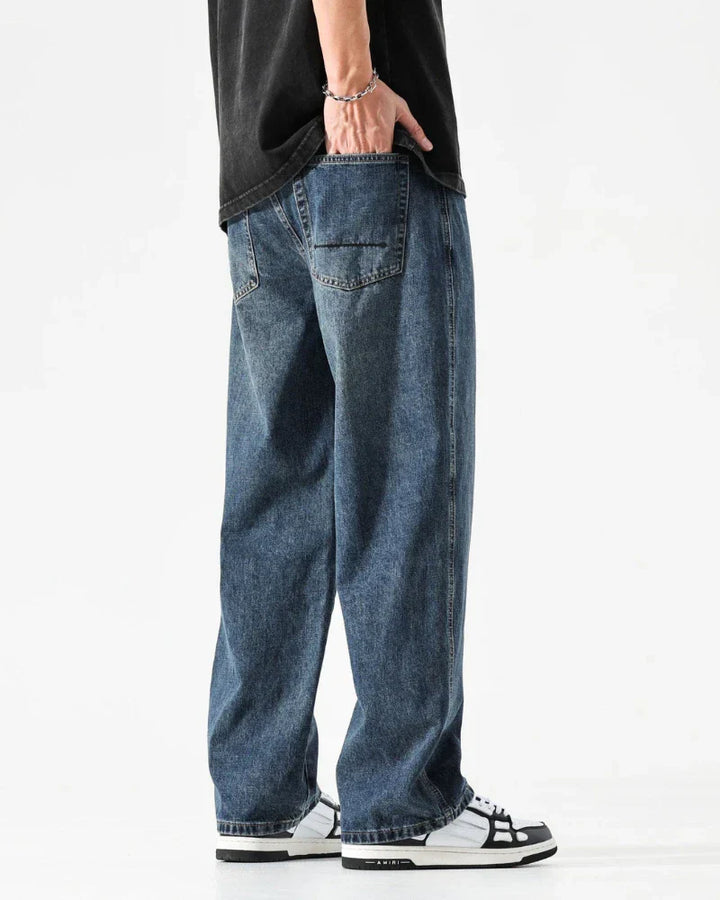 Sturdy Washed Denim Jeans