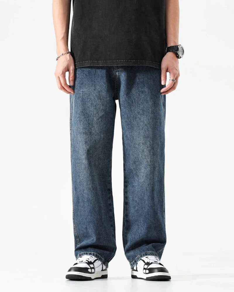 Sturdy Washed Denim Jeans