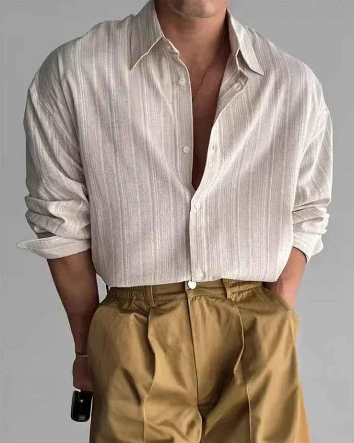 Vittore Striped Cotton Dress Shirt