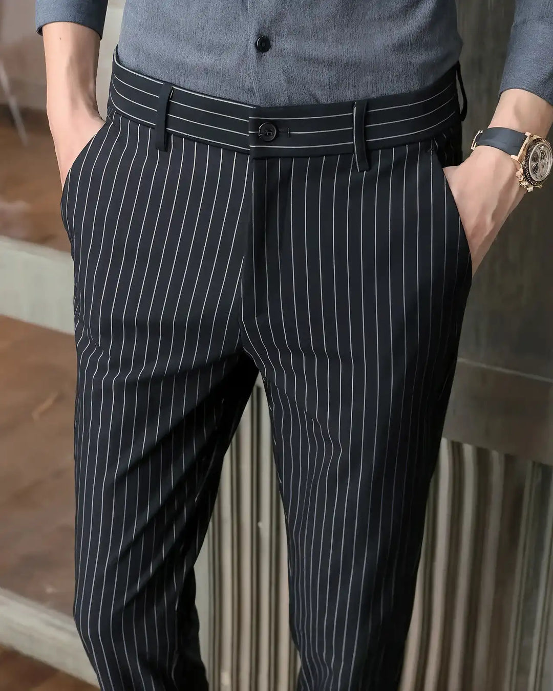 Professional Striped Trousers