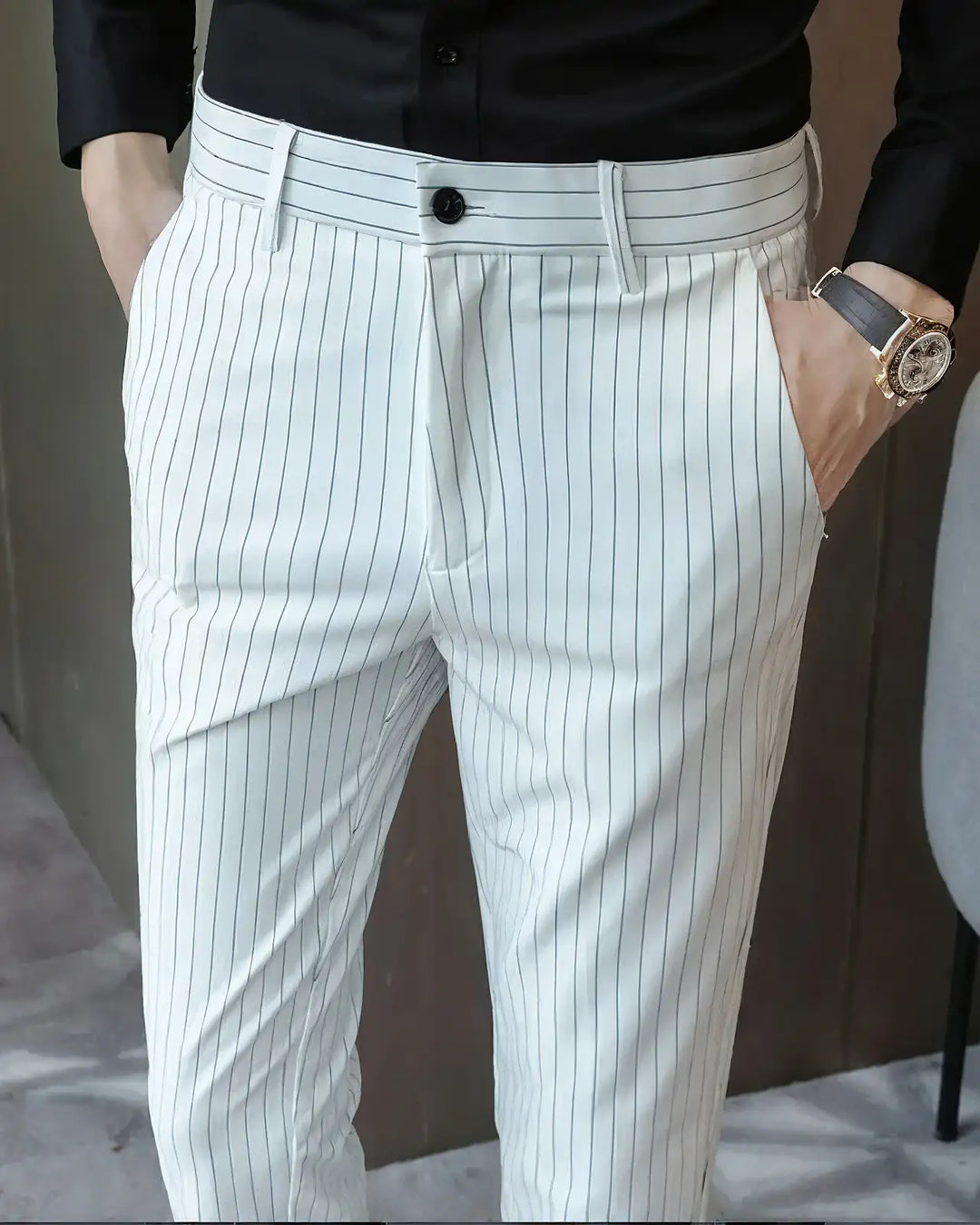 Professional Striped Trousers