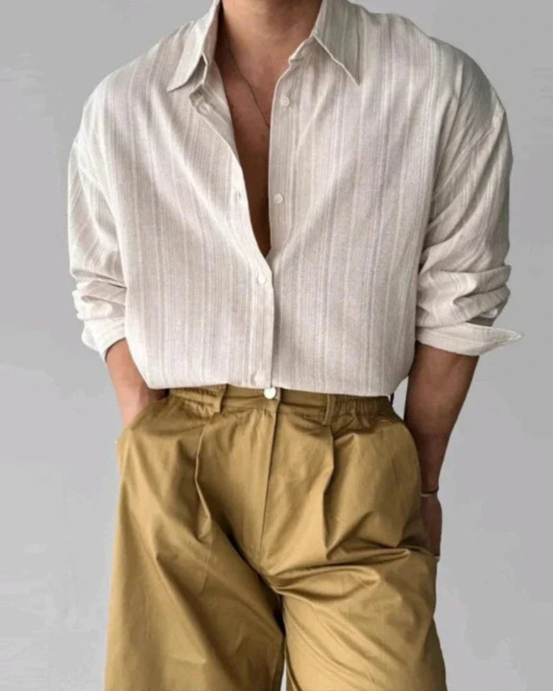 Vittore Striped Cotton Dress Shirt
