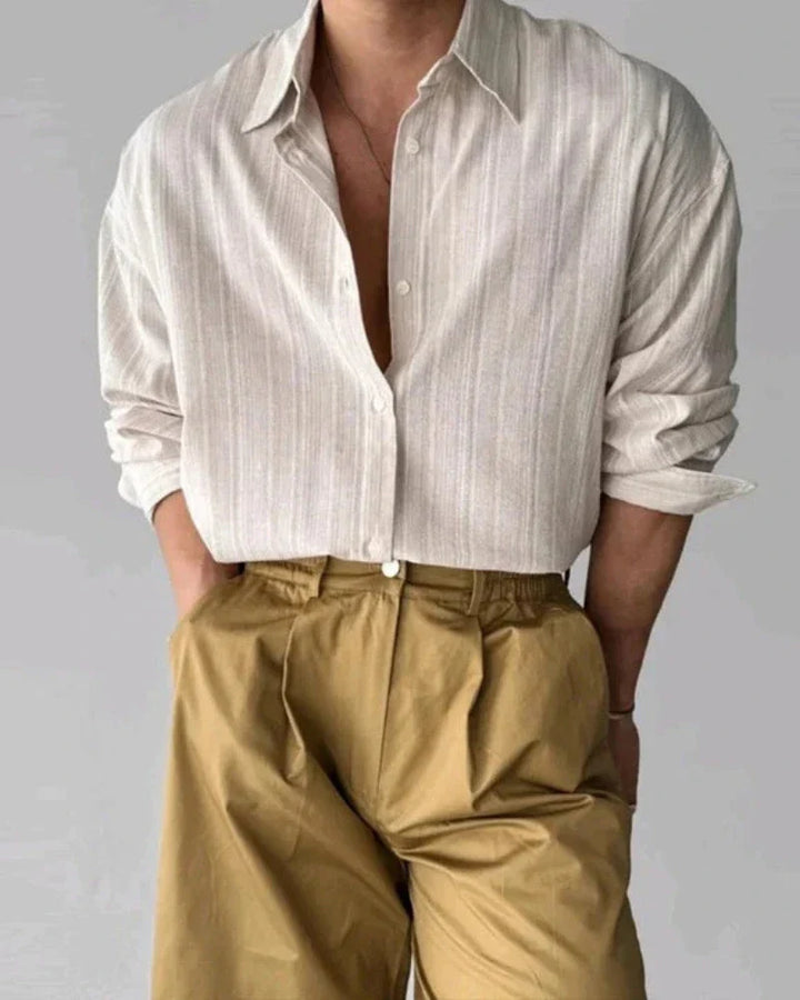 Vittore Striped Cotton Dress Shirt