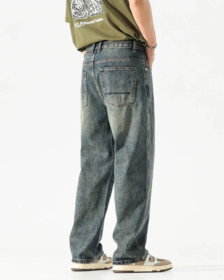 Sturdy Washed Denim Jeans