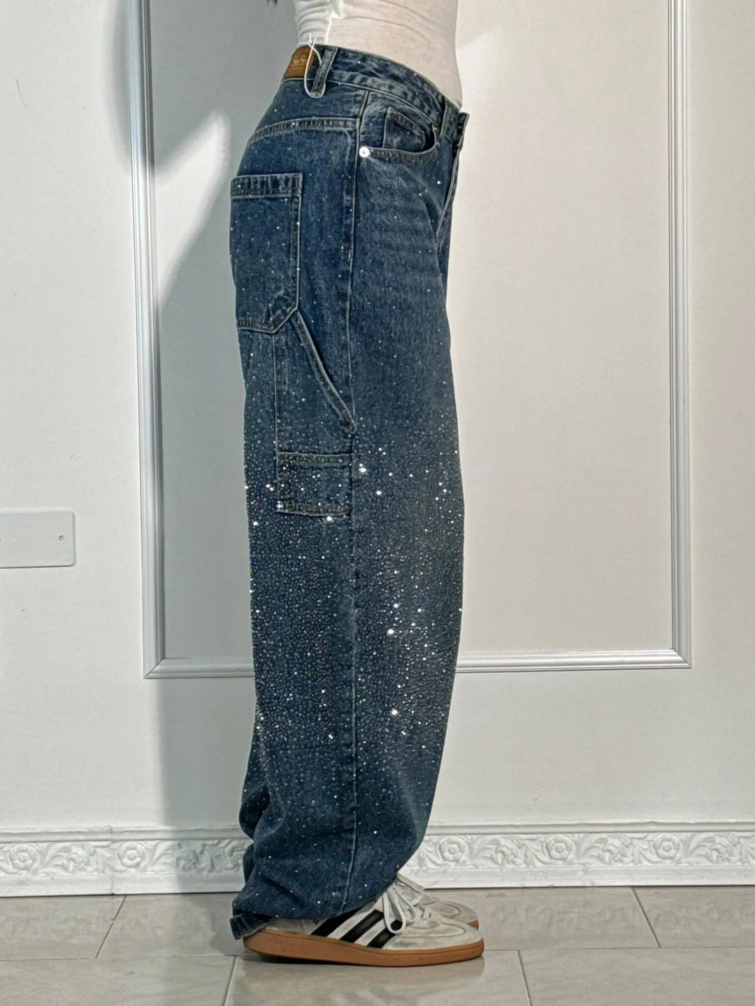 Stella™ Diamond-Embellished Trousers