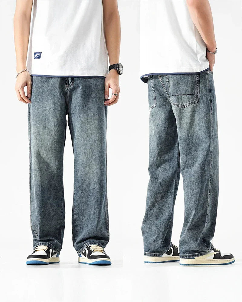 Sturdy Washed Denim Jeans