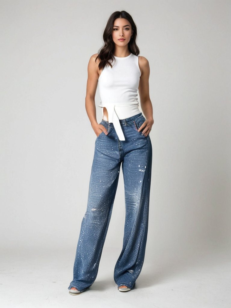 Stella™ Diamond-Embellished Trousers