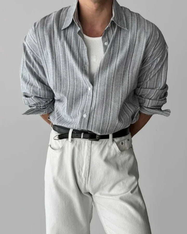 Vittore Striped Cotton Dress Shirt