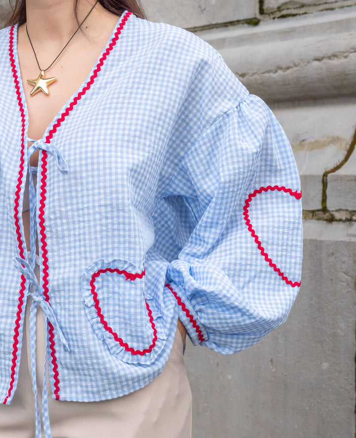 Lily | Heart Print Blouse