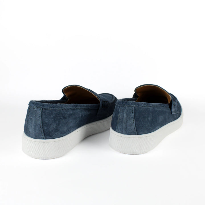 Capri Suede Denim Moccasins