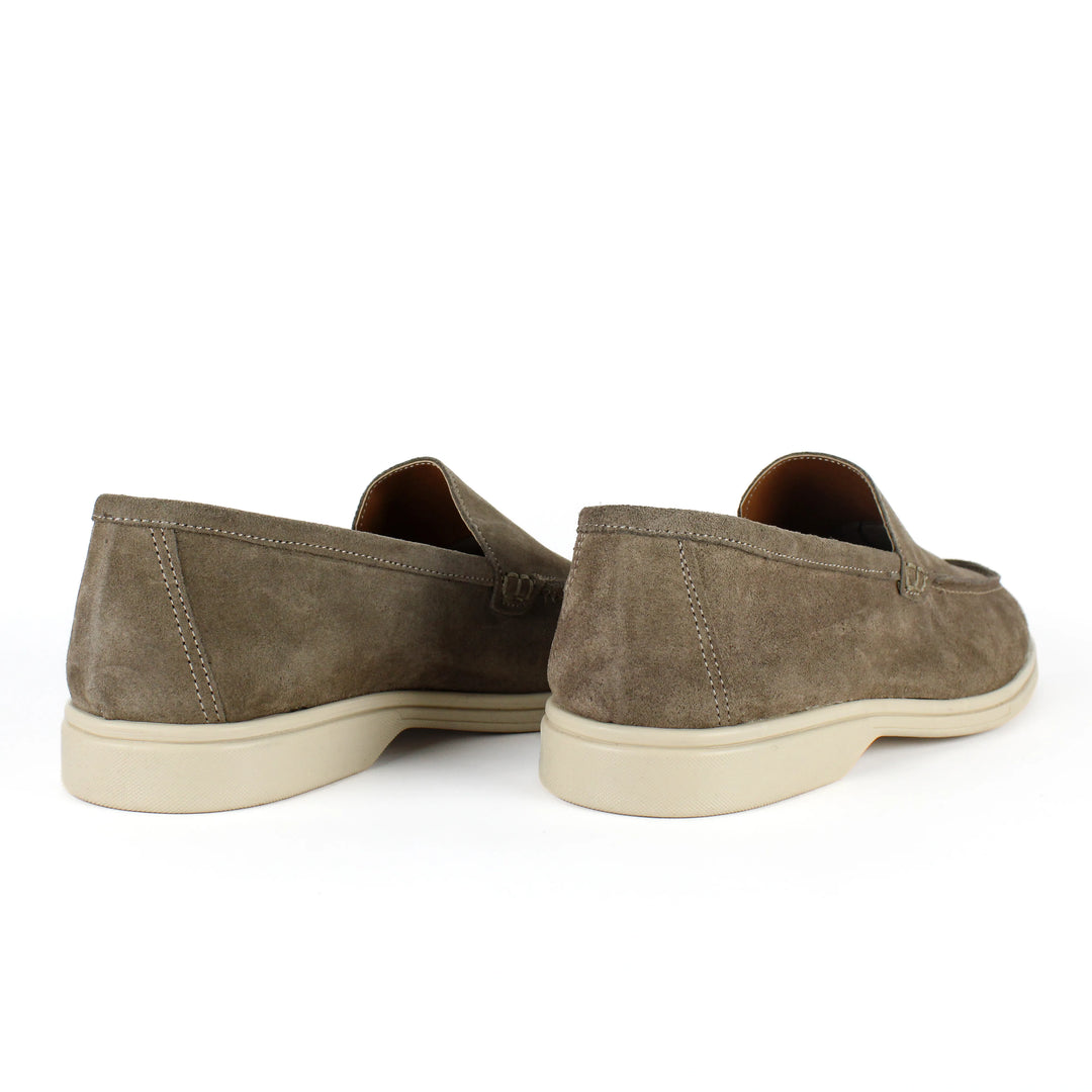 Portofino Suede Sand Moccasins