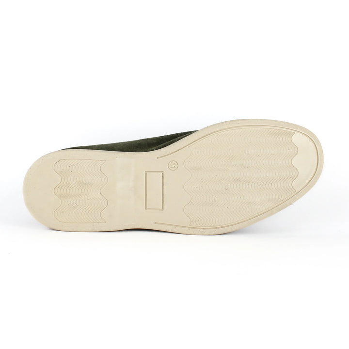 Portofino Suede Moccasins in Green